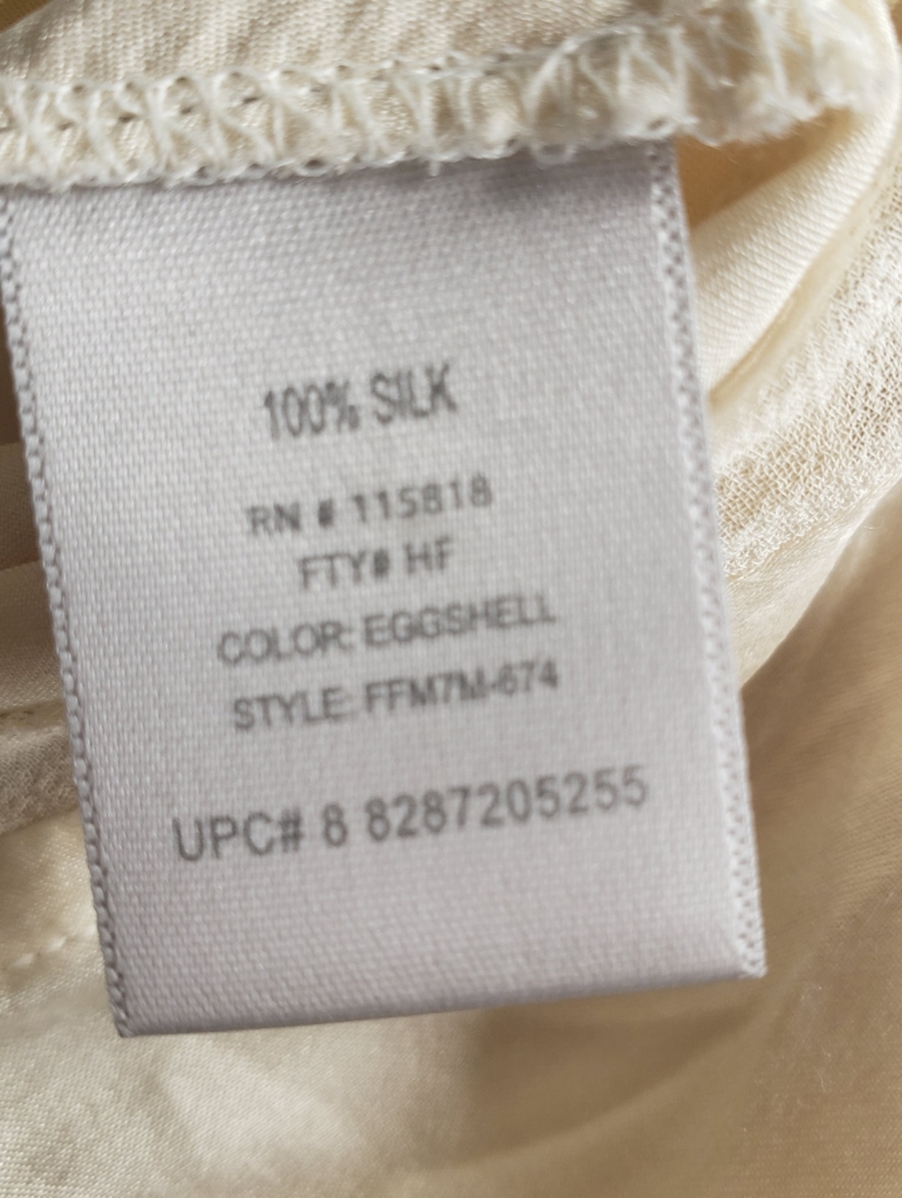 Silk Ivory Camisole, M - Picture 9 of 10